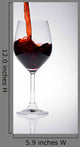 Red Wine Glass Wall Decal