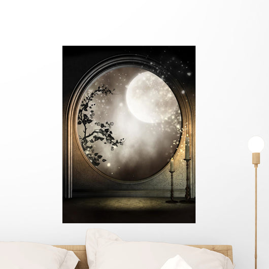 Window Fantasy With Ivy Wall Decal