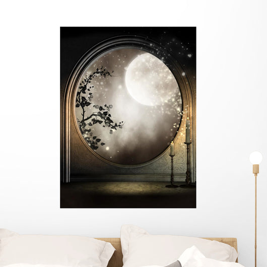 Window Fantasy With Ivy Wall Decal