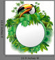Tucano Sfondo Giungla-Toucan Jungle Wall Decal