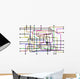 Subway Network People Connections Wall Decal