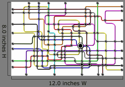 Subway Network People Connections Wall Decal