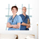 Male Doctor Happy White Wall Decal