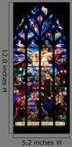 St. Malo Church Medieval Vitrage 4 Wall Decal