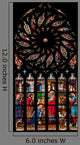 St. Malo Church Medieval Vitrage 3 Wall Decal