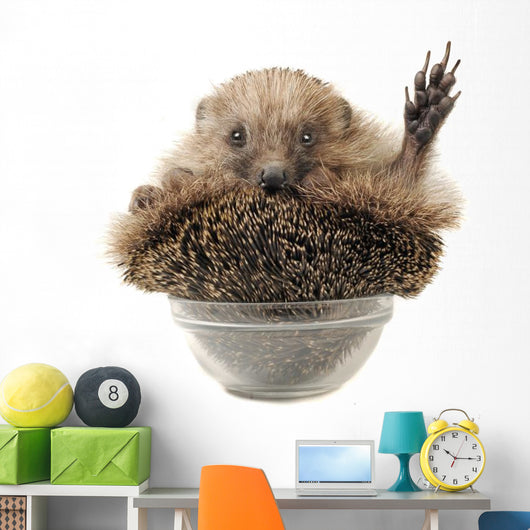 Standing Hedgehog Wall Decal