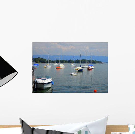 Sailboats Harbor Wall Decal