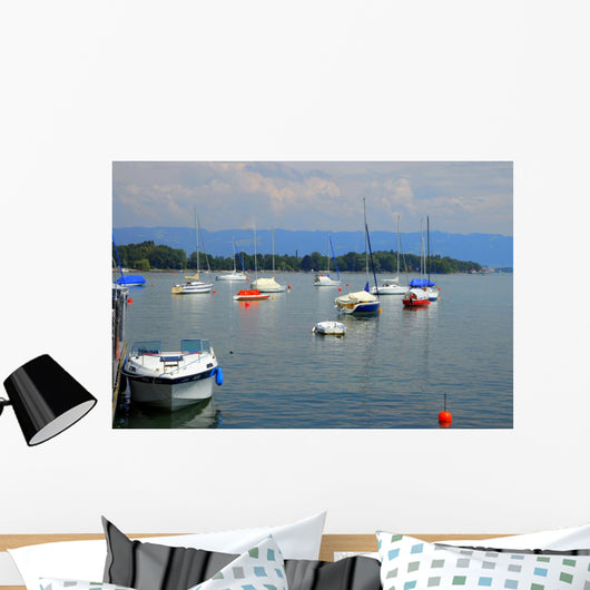 Sailboats Harbor Wall Decal