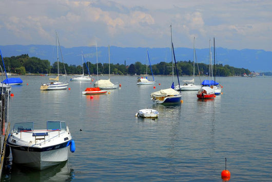 Sailboats Harbor Wall Decal