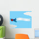 Cartoon Plane With Banner Wall Decal