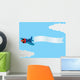 Cartoon Plane With Banner Wall Decal