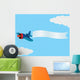 Cartoon Plane With Banner Wall Decal