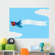 Cartoon Plane With Banner Wall Decal