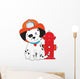 Dalmatian Fire Dog Wall Decal