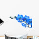 Blue Orchid Stem Wall Decal