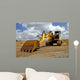 Construction Machinery Excavators Backhoe Wall Decal