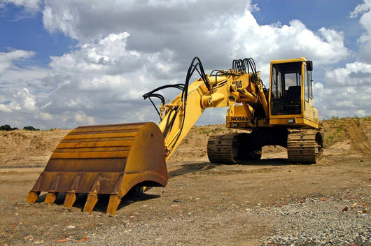 Construction Machinery Excavators Backhoe Wall Decal