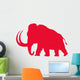 Red Mammoth Wall Decal