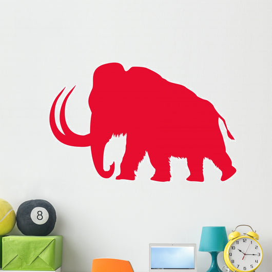 Red Mammoth Wall Decal