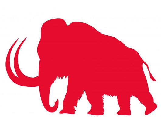 Red Mammoth Wall Decal