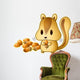 Acorn And Squirrel Wall Decal