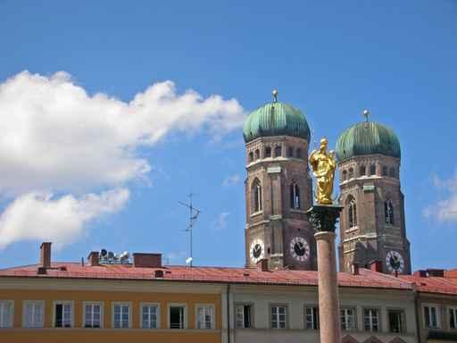 Frauenkirche Mit Mariensaule Wall Decal
