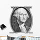 Portrait President George Washington Wall Decal