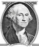 Portrait President George Washington Wall Decal