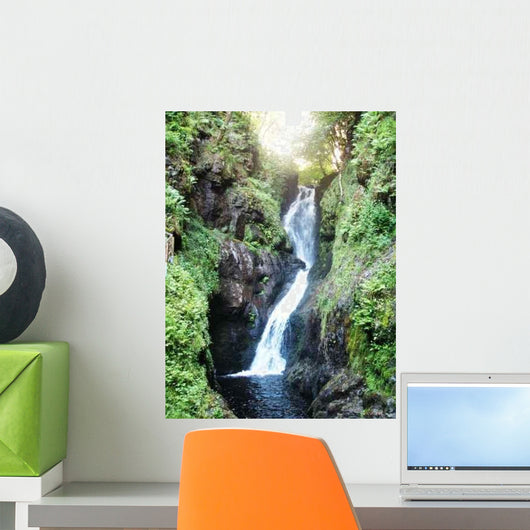 Curving Waterfall Wall Decal