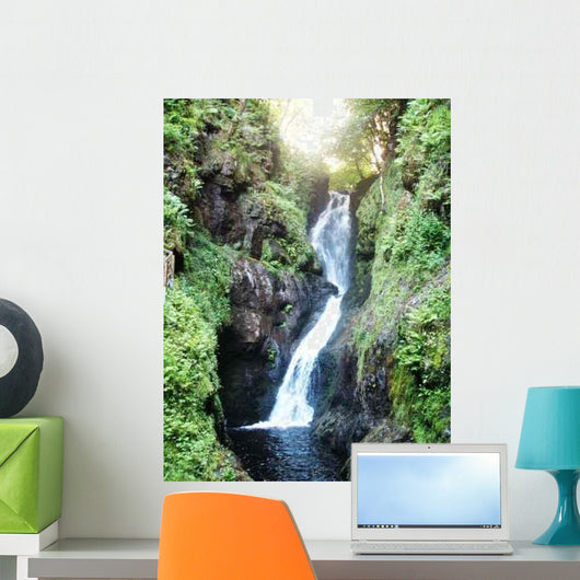 Curving Waterfall Wall Decal