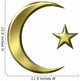 3D Golden Islamic Symbol Wall Decal