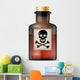 Glass Bottle Poison Wall Decal