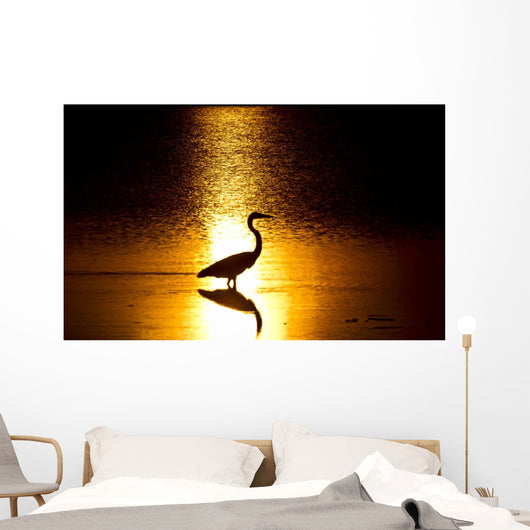 Heron Sunlight Wall Decal