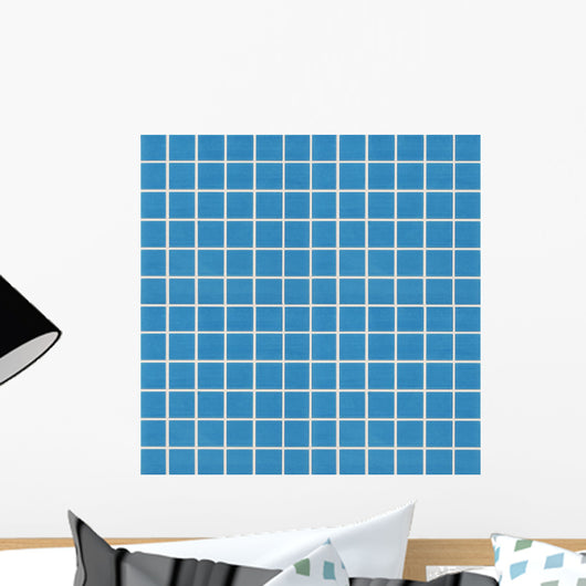 Blue Mosaic Tile Wall Decal
