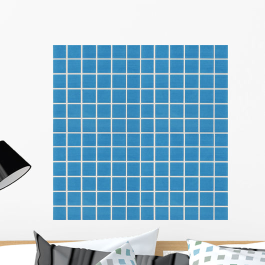Blue Mosaic Tile Wall Decal
