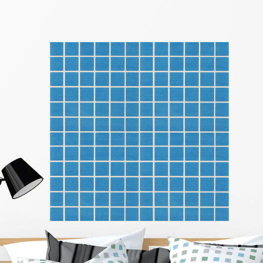 Blue Mosaic Tile Wall Decal