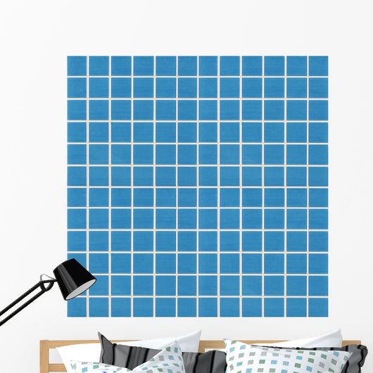 Blue Mosaic Tile Wall Decal