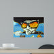 Graffiti Face With Glasses Wall Decal