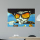 Graffiti Face With Glasses Wall Decal
