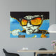 Graffiti Face With Glasses Wall Decal