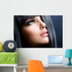 Brunette Makeup Model Right Side Close-Up Wall Decal