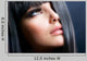 Brunette Makeup Model Right Side Close-Up Wall Decal