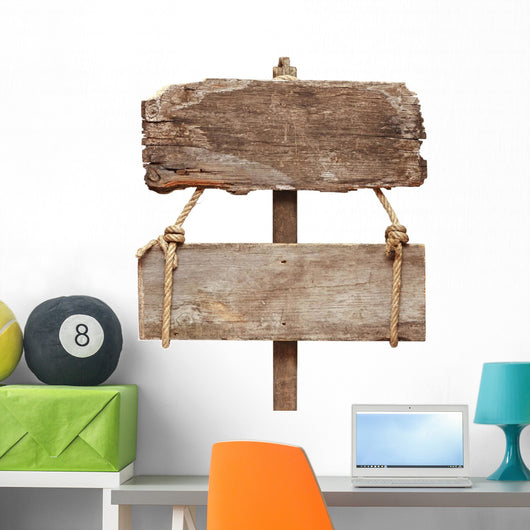 Old Wooden Signpost Wall Decal