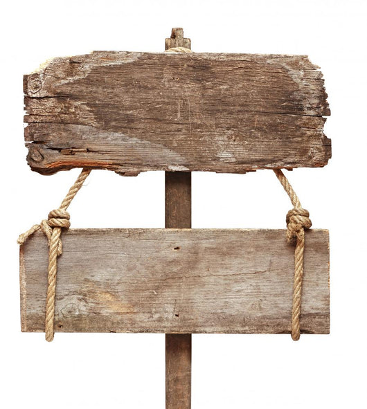 Old Wooden Signpost Wall Decal