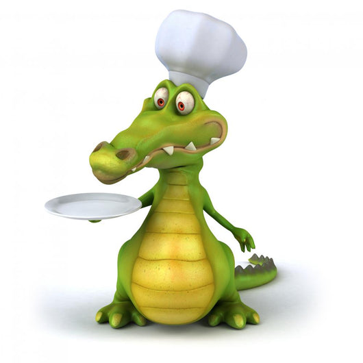 CG Chef Crocodile with Platter Wall Decal