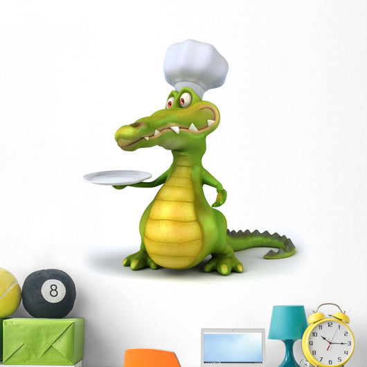 CG Chef Crocodile Wall Decal