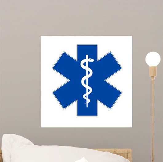 Emergency Medicine Symbol Asclepius Wall Decal