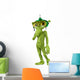 Green Alien Worried About Wall Decal