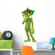 Green Alien Worried About Wall Decal