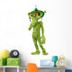 Green Alien Worried About Wall Decal